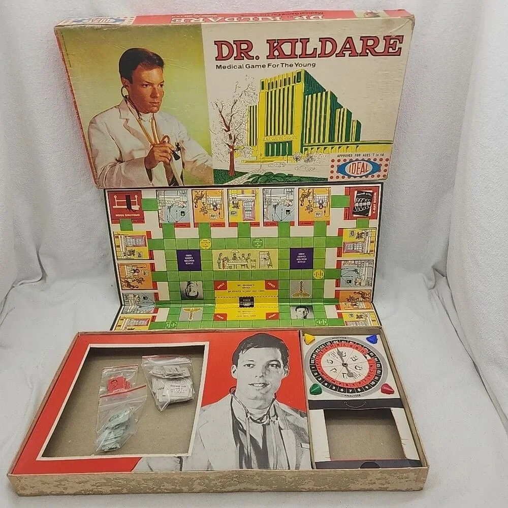 Game DR. KILDARE Board Made In The USA IDEAL Original 1962 VTG General Hospital